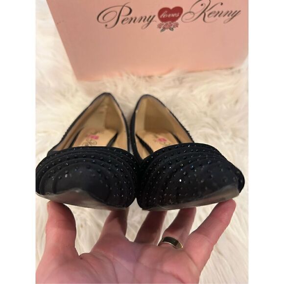 Penny Loves Kenny OPLEAT size 9.5M black jeweled Lycra - Picture 10 of 14